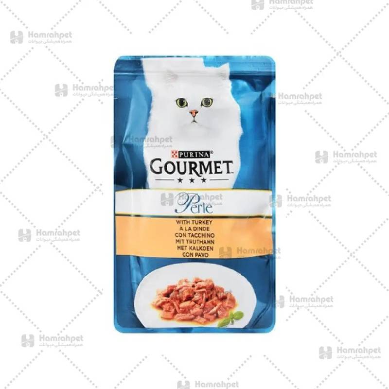 خرید پوچ گربه گورمت با طعم بوقلمون