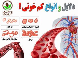 دلایل و انواع کم خونی چیست ؟