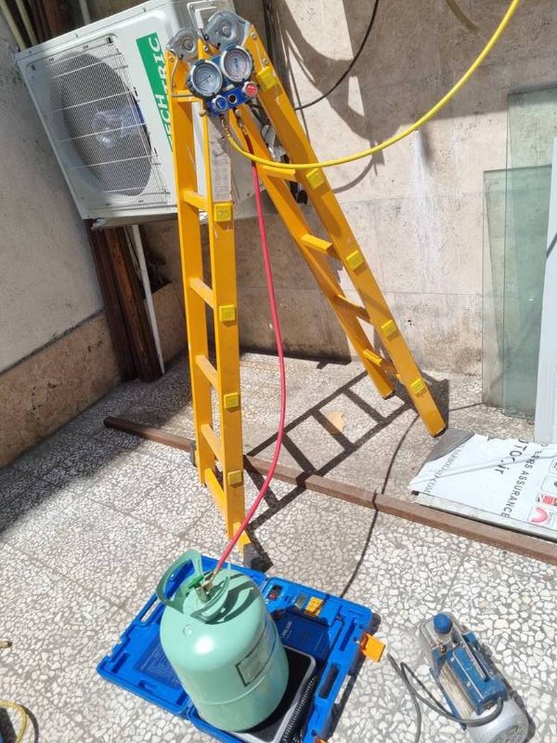 تعمیر و شارژ گاز اسپیلت ال جی در انزلی