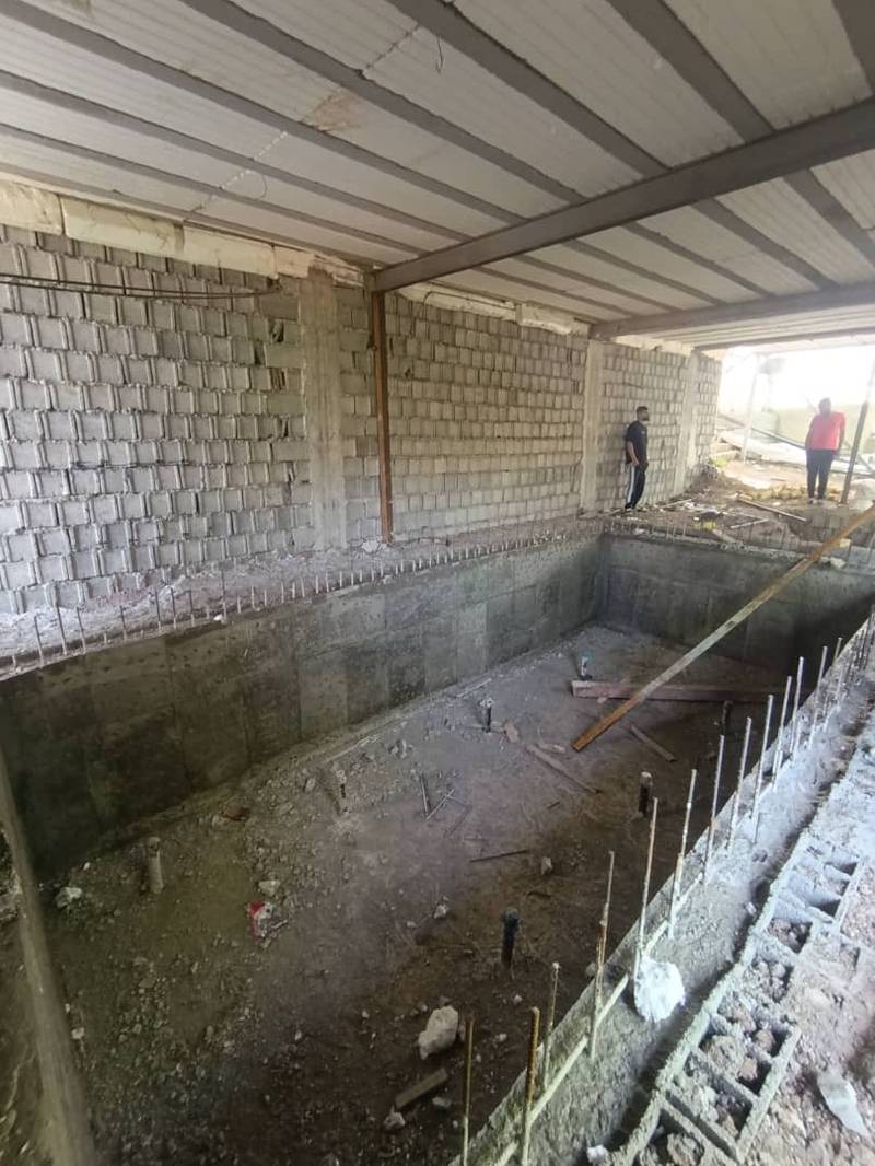 قالببندی و بتنریزی استخر در رستمآباد
