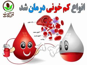 خدا رو شکر انواع کم خونی درمان شد