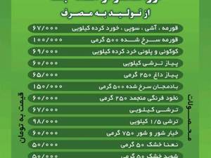 خرید سبزیجات آماده تازه در ساوه