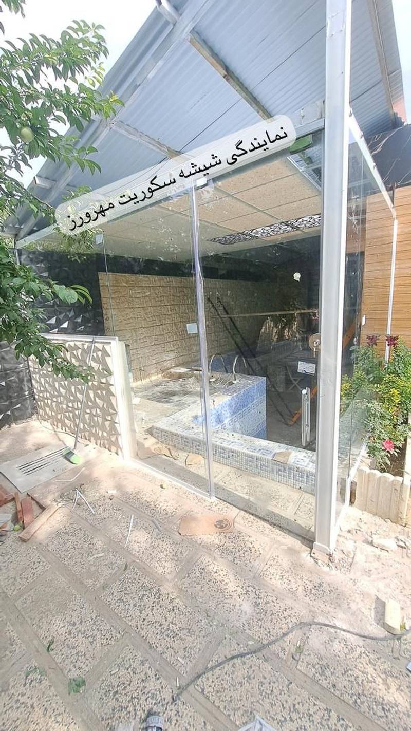اجرای پارتیشن دور استخر در چهارباغ هشتگرد