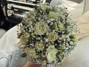 لاکچری دسته گل عروس اروپایی در سعادت آباد