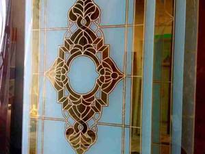 آینه با مواد طلاکاری