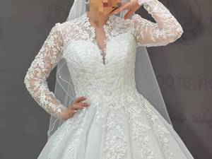 اجاره لباس عروس دامن حریر در قزوین