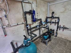 تاسیسات استخر در گلسار رشت