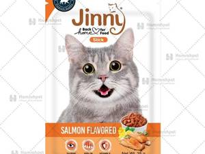 تشویقی گربه جرهای جینی با طعم سالمون JerHigh Jinny Cat Treat With Salmon وزن 35 گرم