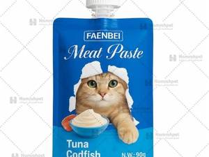 پودینگ گربه Faenbei طعم ماهی تن و کادفیش وزن ۹۰ گرم