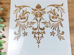 شابلون با طراحی گلدار در ساری