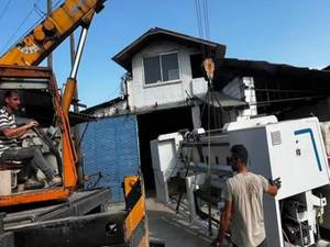 جرثقیل تخلیه و بارگیری بارهای سنگین نوشهر