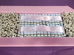 سفارش فوری باکس گل با اسکناس در آمل