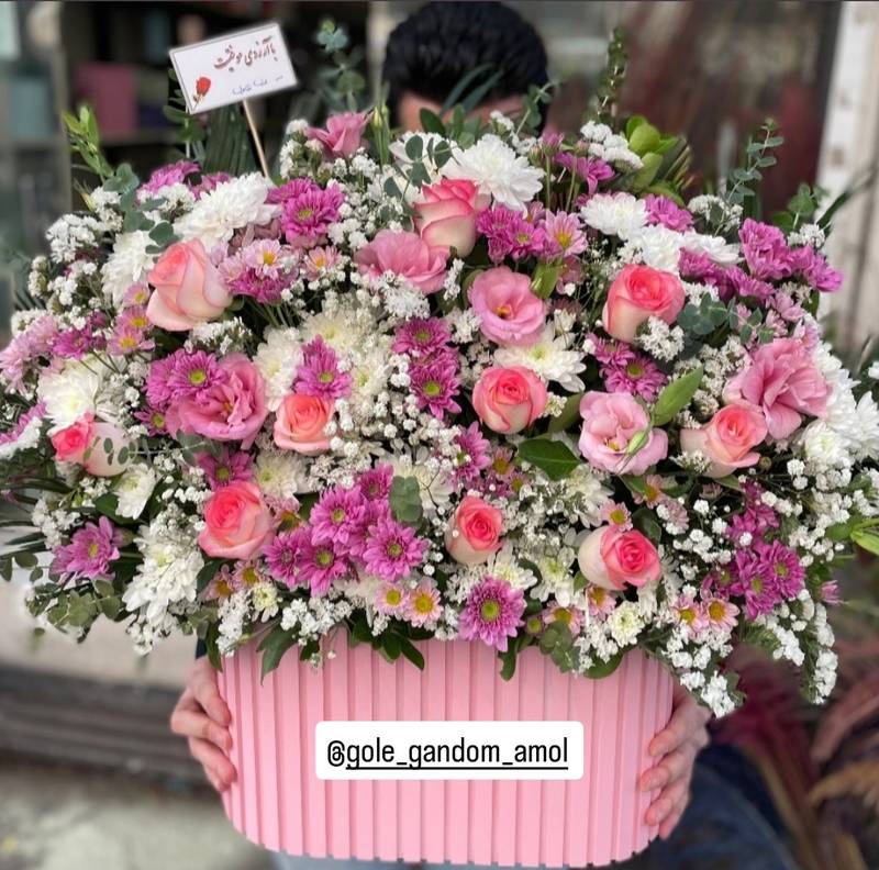 سفارش سبد گل با دیزاین خاص در آمل