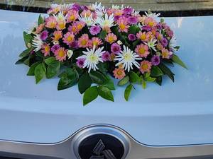 ماشین و دسته گل عروس شیک در آمل