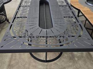 آتشدان گازی آلومینیومی گرد