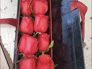 قیمت باکس گل رز سفید و قرمز لوکس در آمل