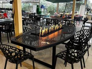 خرید میز آتشدان تمام فلز با طرح لانه زنبوری در رشت