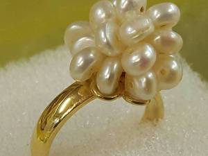 قیمت انگشتر مروارید اصل طلا در یزد