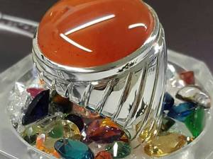 قیمت انگشتر نقره با نگین عقیق مردانه در اهواز