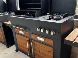 قیمت باربیکیو استیل با پلوپز و سرخ‌کن رشت