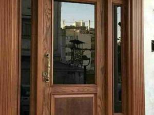 درب لابی تمام چوب لاکچری در تهران