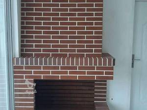 ساخت شومینه هیزمی نما آجری در لاهیجان