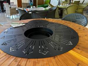 میز صندلی باغی آتشدان در نوشهر