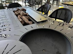 میز آتشدان دو کاره با صندلی نیروانا در کرج