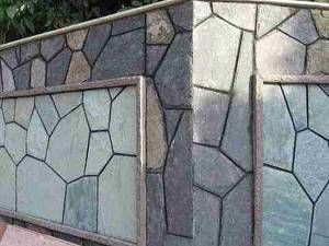 اجرای سنگ مالون سنگ ورقه ای احمدی