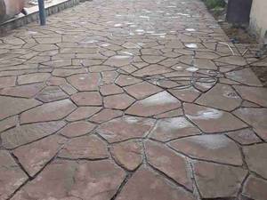 پیمانکاری سنگ کف حیاط محوطه سازی احمدی