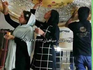 طراحی و اجرای تخصصی آینه کاری، گچبری پتینه و نقاشی