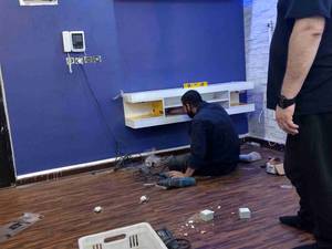 طراحی و اجرای TV ROOM در اهواز