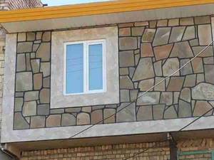 اجرای سنگ ورقه ای روی دیوار در دماوند