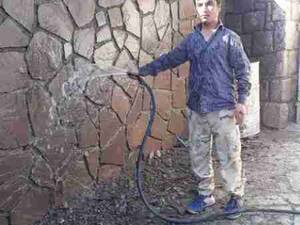 نصاب سنگ مالون احمدی اجرای سنگ لاشه ای