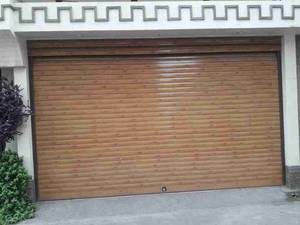 نصب درب کرکره اتوماتیک طرح چوب