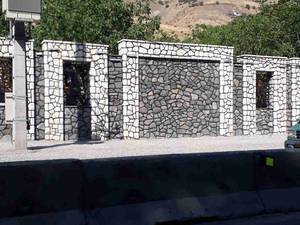 اجرا ی سنگ ورقه ای سنگ لاشه سنگ کوهی