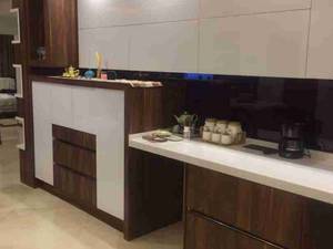 کابینت مدرن آشپزخانه طرح چوب