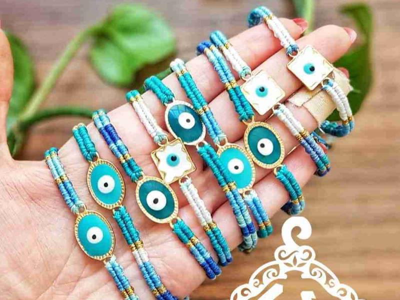 دستبند و پابند های دست ساز چشم نظر