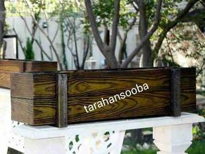 فروش  گلدون چوبی برای کاشت گیاه در ساری