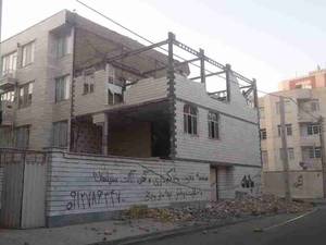 تخریب اصولی ساختمان درقزوین