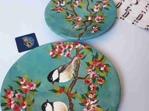 بشقاب دیوارکوب طرح پرنده