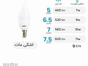 فروش انواع لامپ اشکی مات در رشت