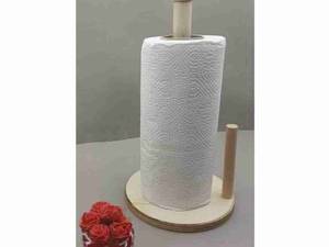 جا دستمال رول چوبی