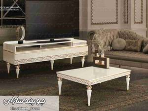 ست کامل میز tv و جلو مبلی مدل صدف