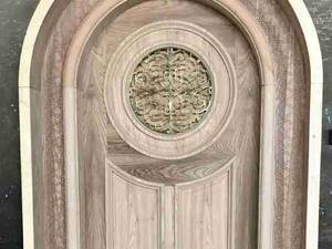 درب لابی تمام چوب دارای روکش گردو