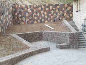 نصب سنگ لاشه  نمای دیوار
