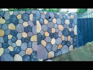 سنگ کاری محوطه باغ و ویلا در دماوند