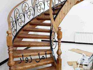 طراحی و ساخت پله چوبی در مازندران