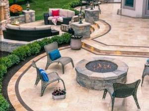 آجرای آتشکده،با سنگ لاشه