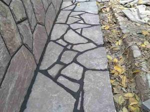 اجرای سنگ مالون لاشه ورقه ای